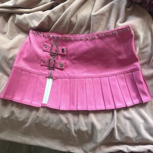 I am gia pink studded skirt